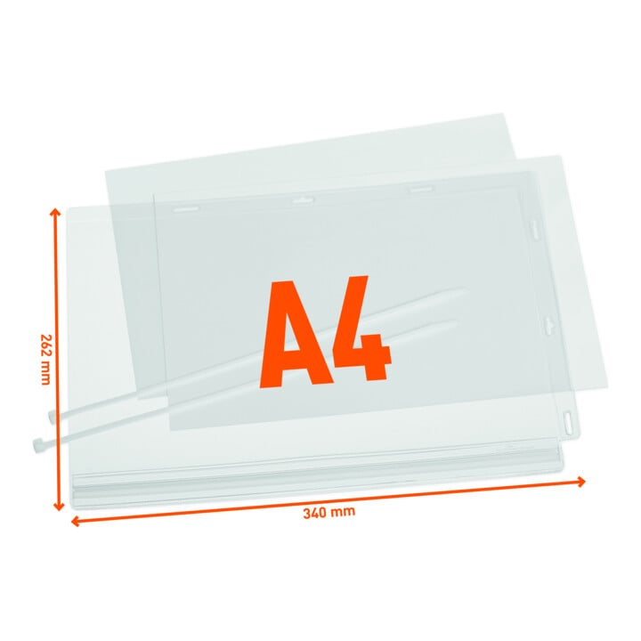 DURABLE Plakattasche wasserdicht A4 transparent 5 St.