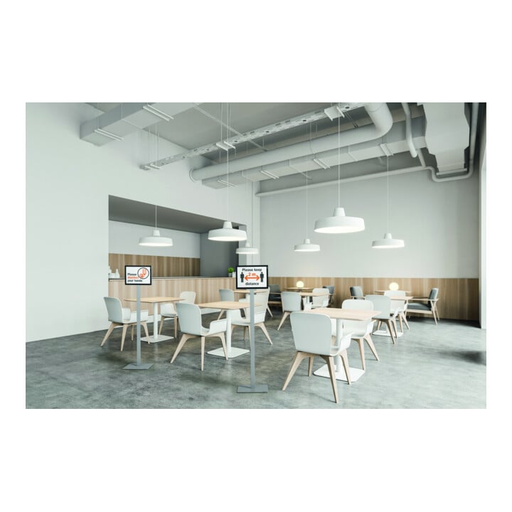 Durable Porte-affiches sur pied A4 501257 anthracite/gris