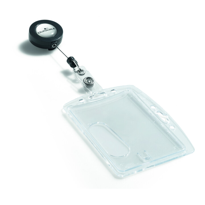 Durable Porte-badge avec jojo 10 pièces pour 1 carte
