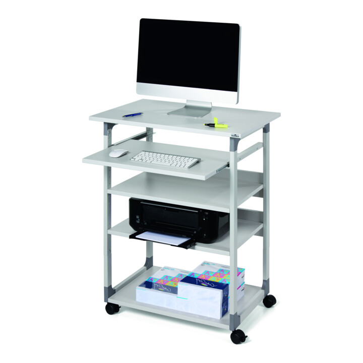 DURABLE Poste de travail PC SYSTEM 75 VH gris