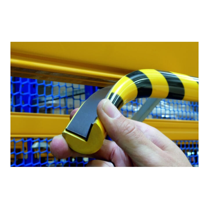 Durable Profil de protection d’angle C25R magnétique 5 pièces Jaune/Noir