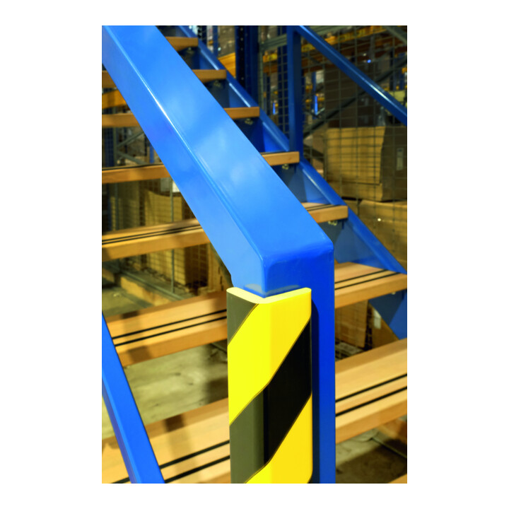 Durable Profil de protection d'angle C35 magnétique Jaune/Noir 5 pièces