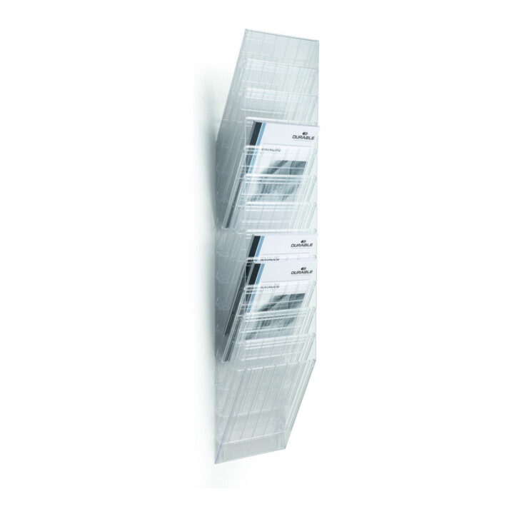 Durable Prospektdispenser Set staand FLEXIBOXX 12 A4 transparant