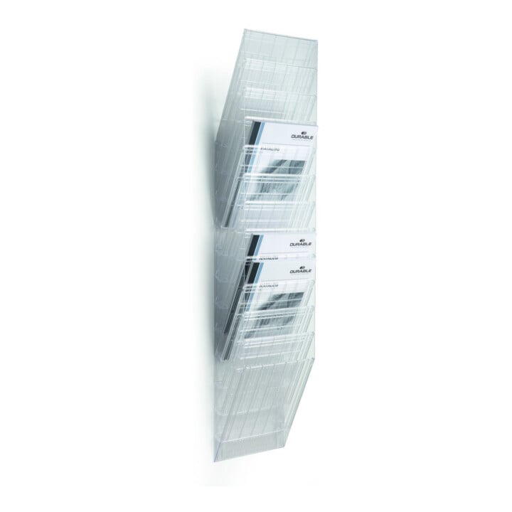 Durable Prospektspender Set Hochformat FLEXIBOXX 12 A4 transparent