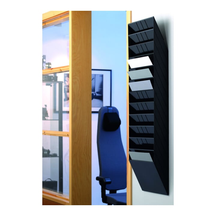 Durable Prospektspender Set Querf FLEXIBOXX 12 A4 Schwarz