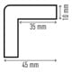 DURABLE Rohrschutzprofil P30 1m gelb/schwarz