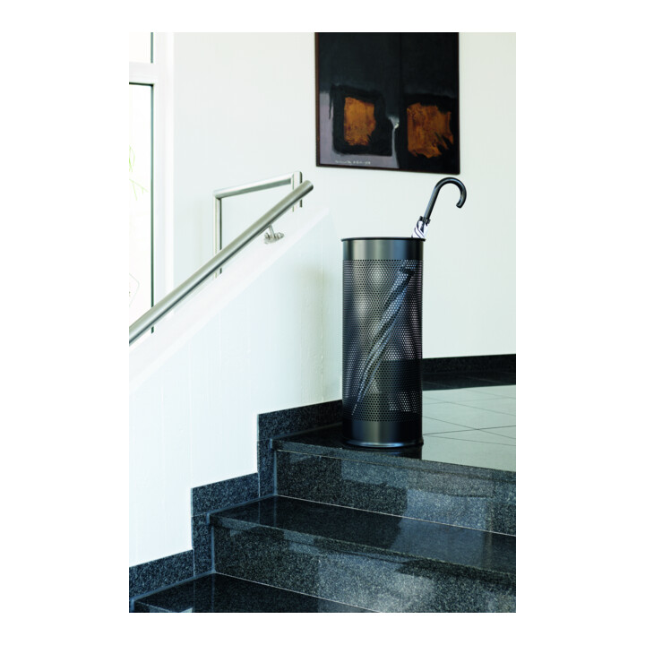 DURABLE Schirmständer Metall 28,5L rund schwarz