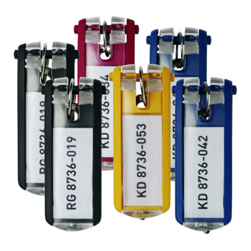 Durable Schlüsselanhänger KEY CLIP Farbig sortiert