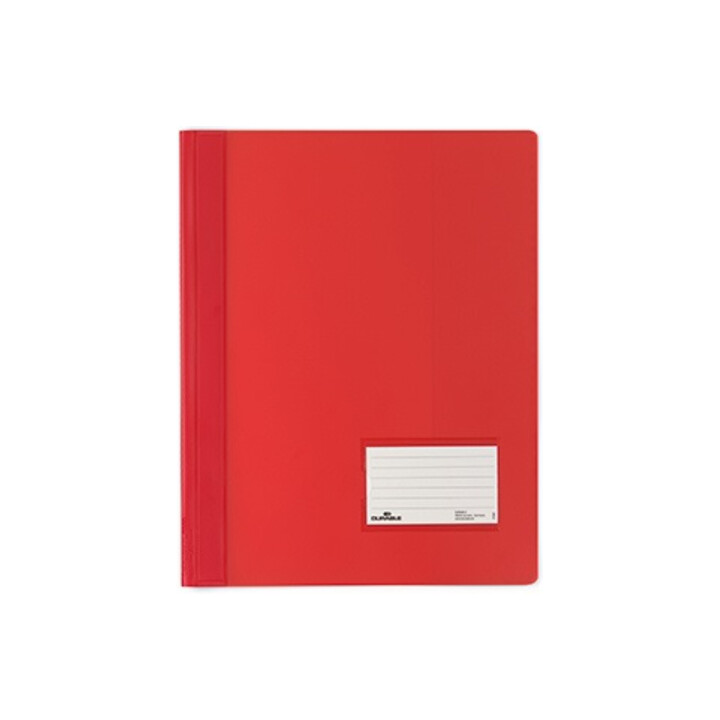 DURABLE Schnellhefter DURALUX 268003 DIN A4 Hartfolie rot
