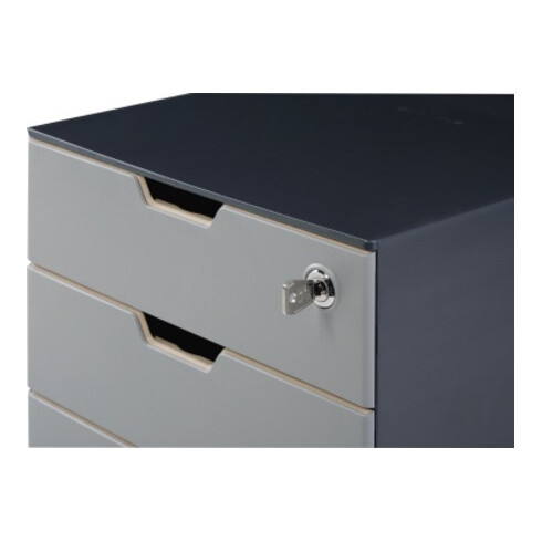 DURABLE Schubladenbox COFFEE POINT 338558 4Schubladen gr +Sortierbox