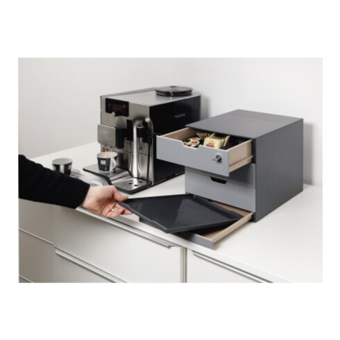 DURABLE Schubladenbox COFFEE POINT 338558 4Schubladen gr +Sortierbox