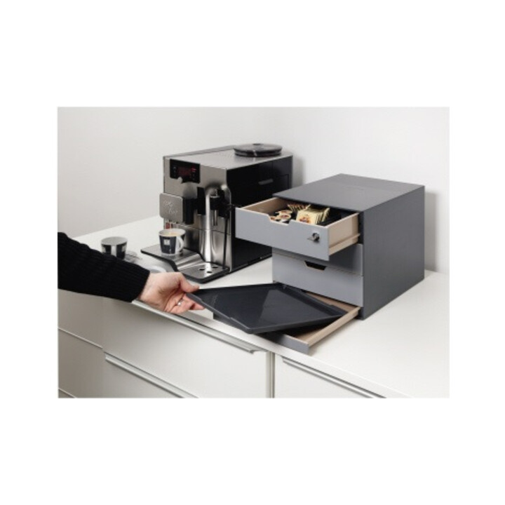 DURABLE Schubladenbox COFFEE POINT 338558 4Schubladen gr +Sortierbox