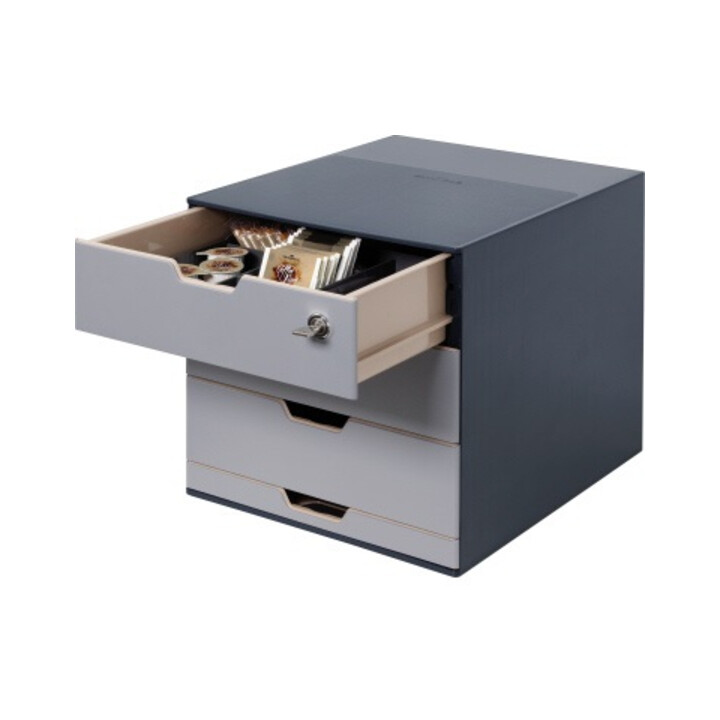 DURABLE Schubladenbox COFFEE POINT 338558 4Schubladen gr +Sortierbox