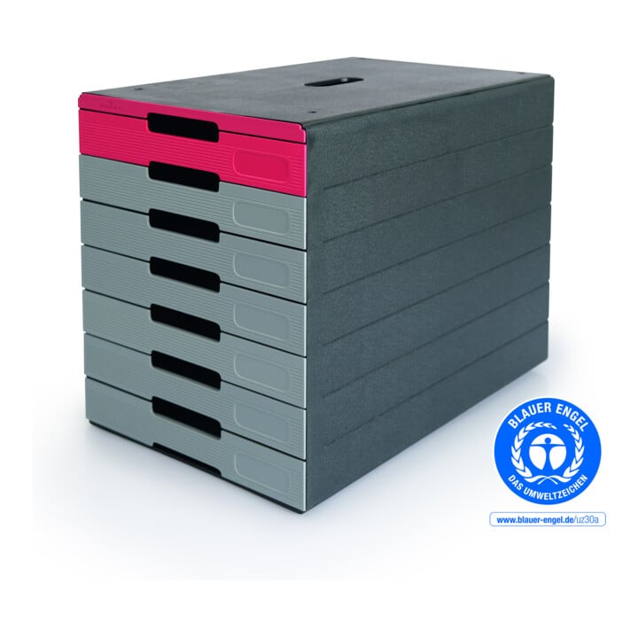DURABLE Schubladenbox IDEALBOX Pro 7 rot Blauer Engel