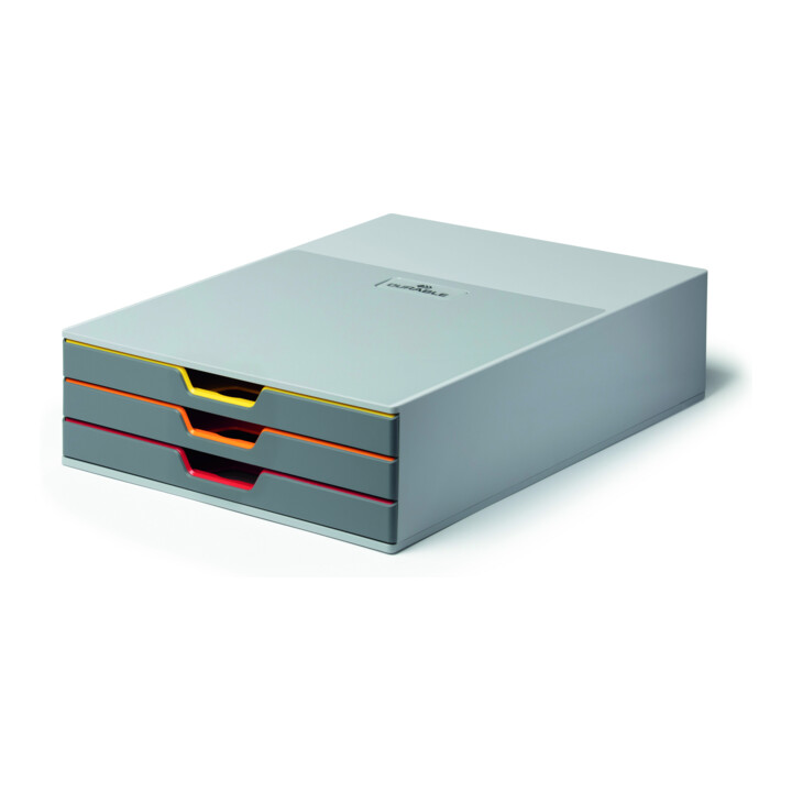 DURABLE Schubladenbox VARICOLOR® 3 mehrfarbig