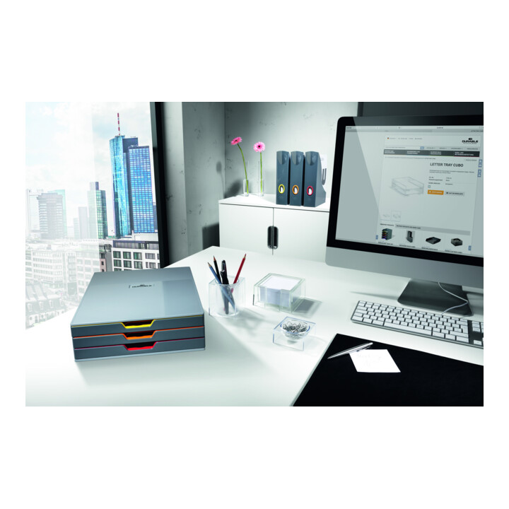 DURABLE Schubladenbox VARICOLOR® 3 mehrfarbig