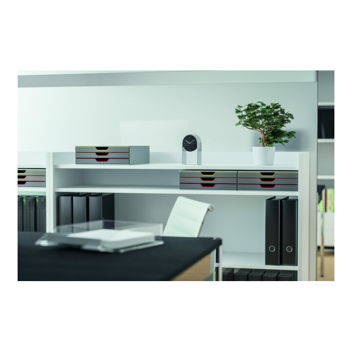 DURABLE Schubladenbox VARICOLOR® 3 mehrfarbig