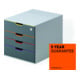DURABLE Schubladenbox VARICOLOR® 4 SAFE mehrfarbig