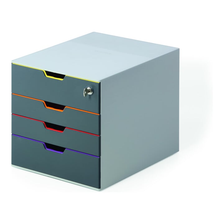 DURABLE Schubladenbox VARICOLOR® 4 SAFE mehrfarbig