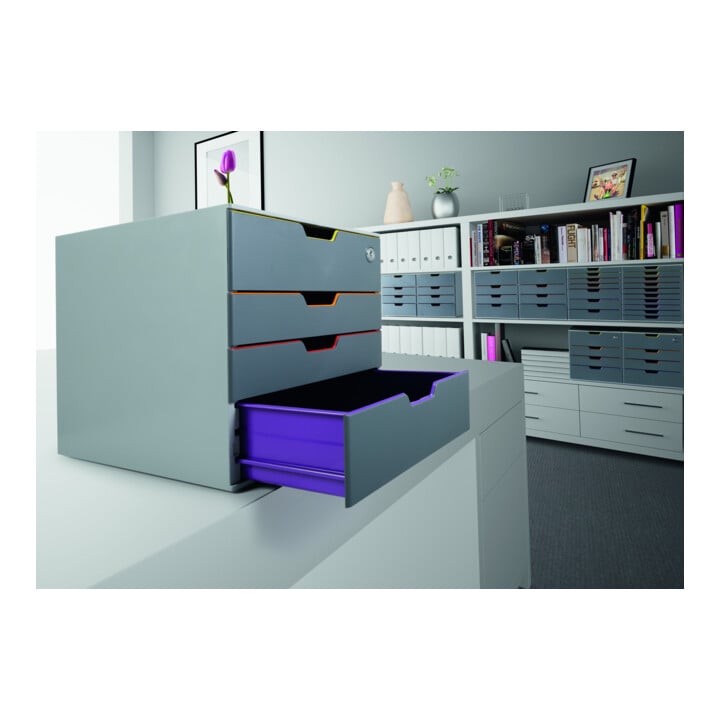 DURABLE Schubladenbox VARICOLOR® 4 SAFE mehrfarbig