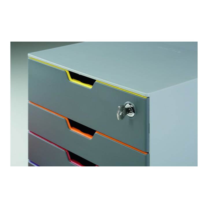 DURABLE Schubladenbox VARICOLOR® 4 SAFE mehrfarbig