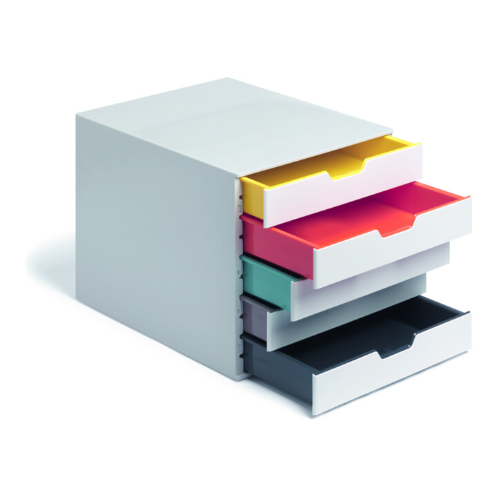 DURABLE Schubladenbox VARICOLOR® MIX 5 mehrfarbig