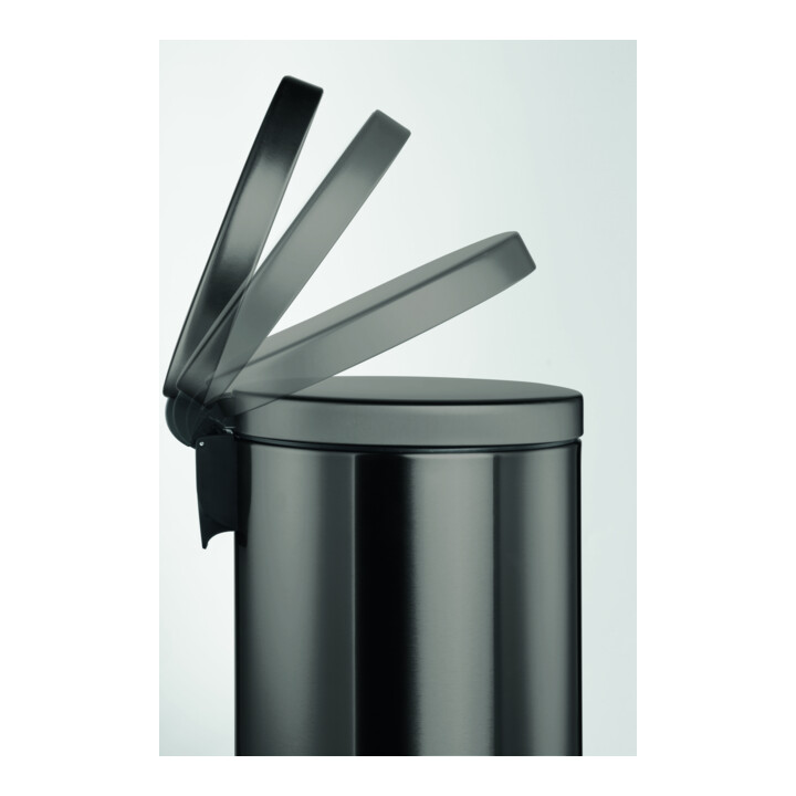 DURABLE Seau à pédale métal 20L rond anthracite