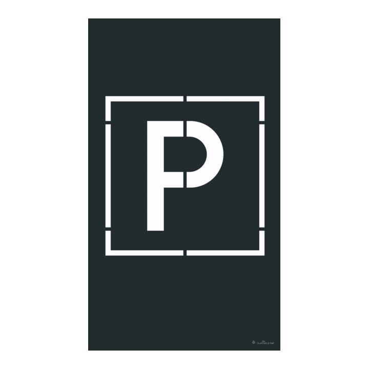 DURABLE Set de pochoirs 6 motifs marquage de parking