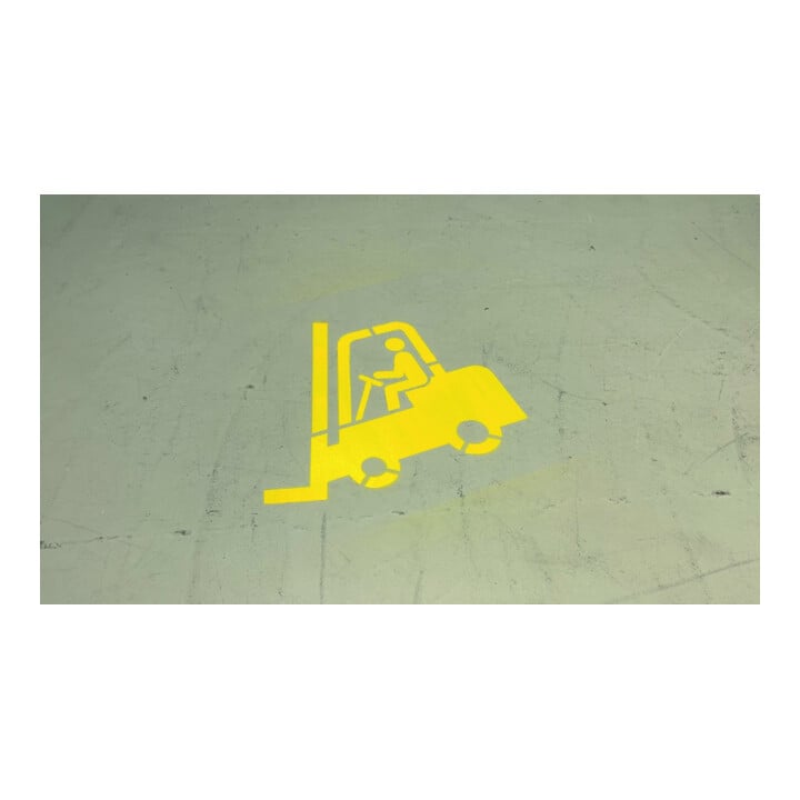 Durable Set de pochoirs 9 motifs Marquage au sol film PP