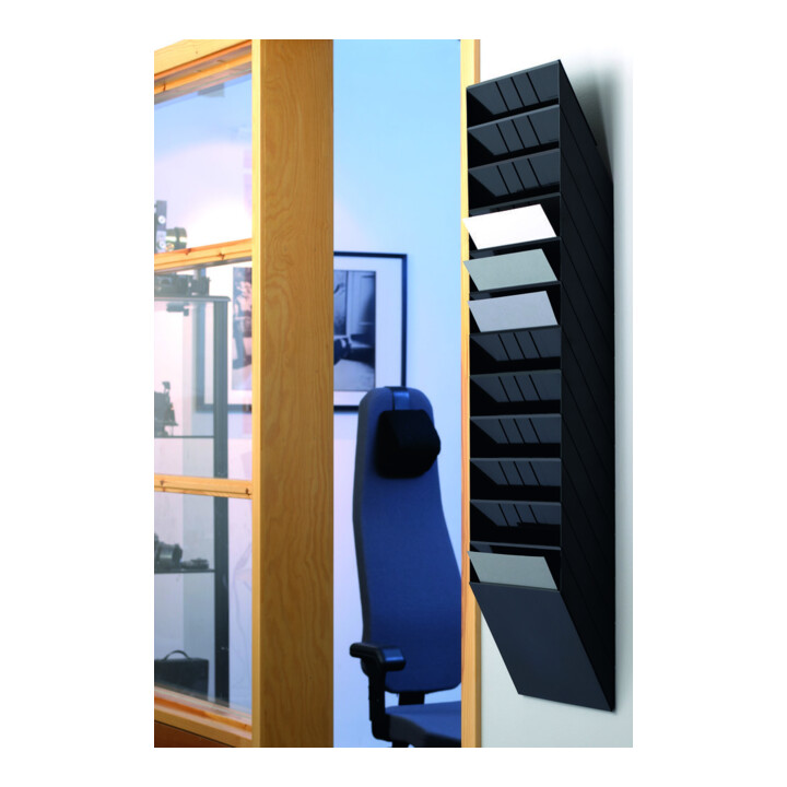 Durable Set distributeur de prospectus Querf FLEXIBOXX 12 A4 noir