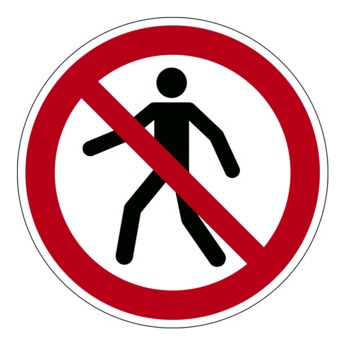 Durable Sicherheitskennzeichen ''Für Fußgänger verboten''