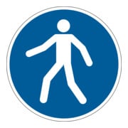 Durable Sicherheitskennzeichen ''Fußgängerweg benutzen''