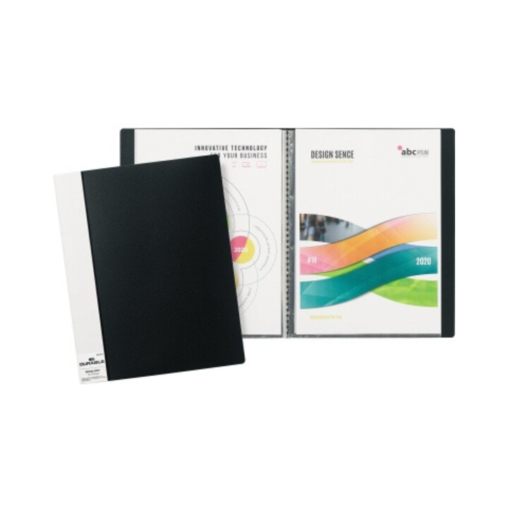 DURABLE Sichtbuch DURALOOK 242101 DIN A4 9mm 10Hüllen PP schwarz