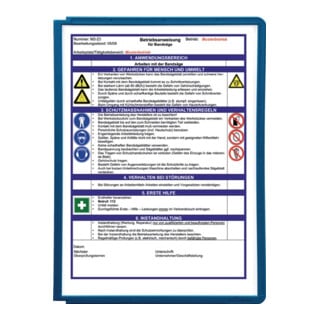 Durable Sichttafel SHERPA A4 Dunkelblau