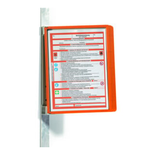 Durable Sichttafelsystem Vario Magnet Wall 5 orange