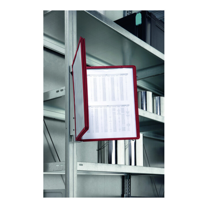 Durable Sichttafelsystem Vario Magnet Wall 5 rot