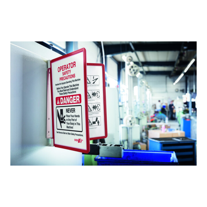 Durable Sichttafelsystem Vario Magnet Wall 5 rot