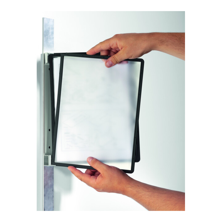 Durable Sichttafelwandhalter VARIO wall 5 Sichttafeln magnet