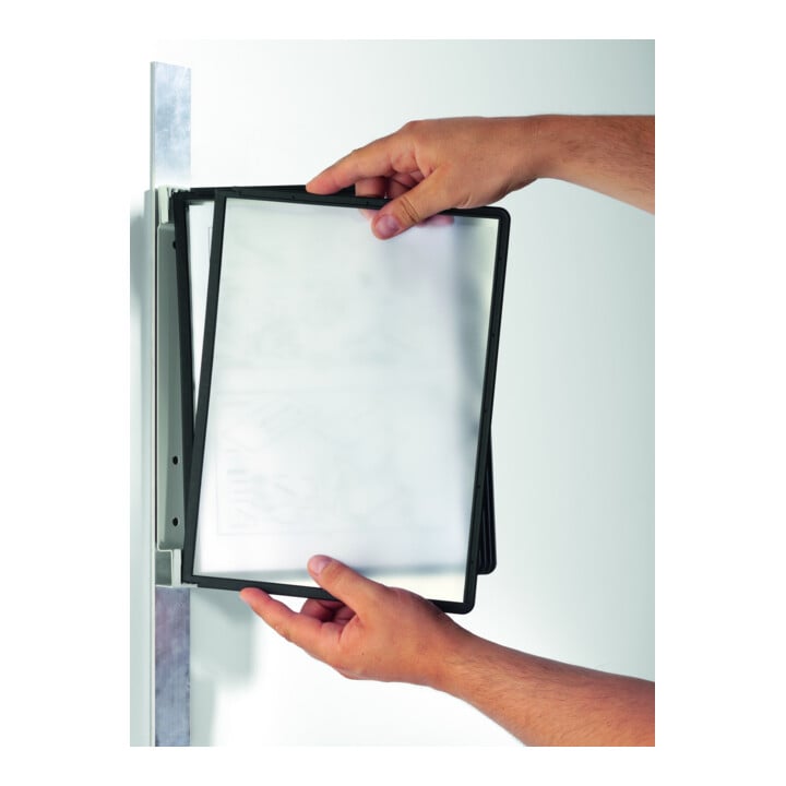 Durable Sichttafelwandhalter VARIO wall 5 Sichttafeln magnet