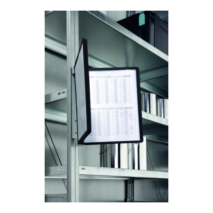 Durable Sichttafelwandhalter VARIO wall 5 Sichttafeln magnet