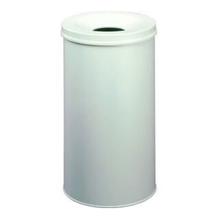 Durable Stahl-Papierkorb H662mm grau mit Flammenlöschkopf