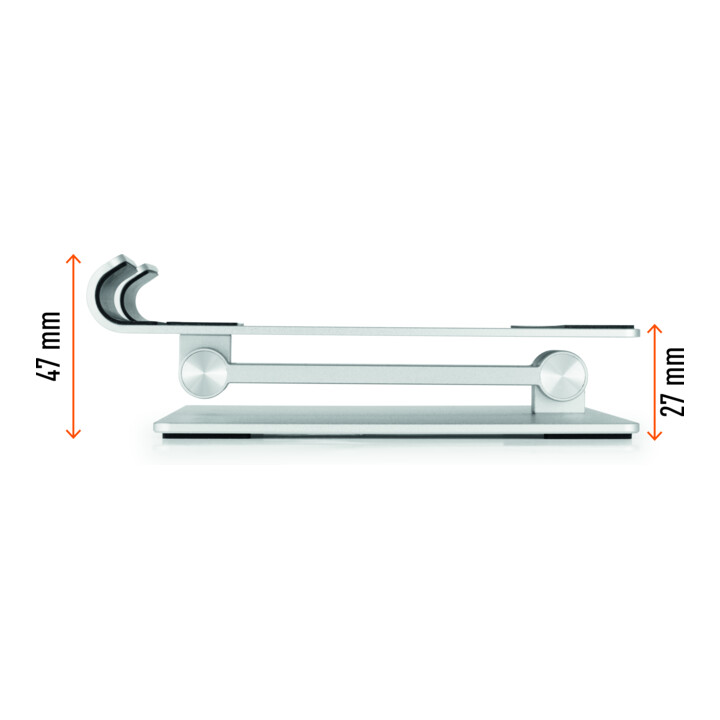 Durable Tablet Wandhalterung TABLET HOLDER WALL XL silber 7-13 Zoll