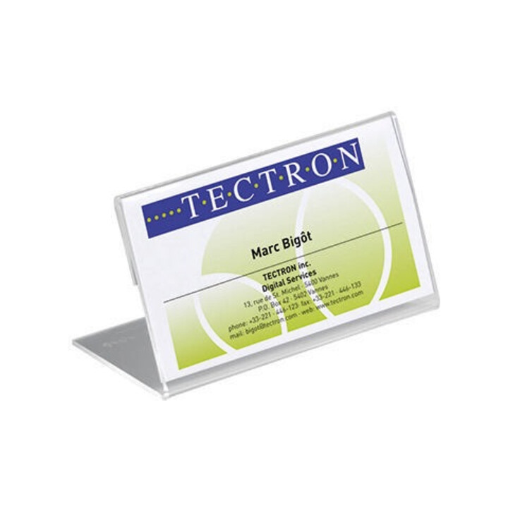 DURABLE Tischnamensschild 805519 100x52mm Acryl tr 10 St./Pack.
