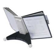 Durable Tischständer m.10 Sichttafeln DINA4 m.Profilrahmen Ständer PP anthrazit/grau