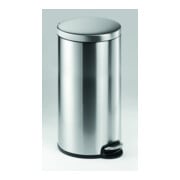 DURABLE Treteimer 30L Edelstahl rund silber