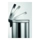 DURABLE Treteimer 30L Edelstahl rund silber