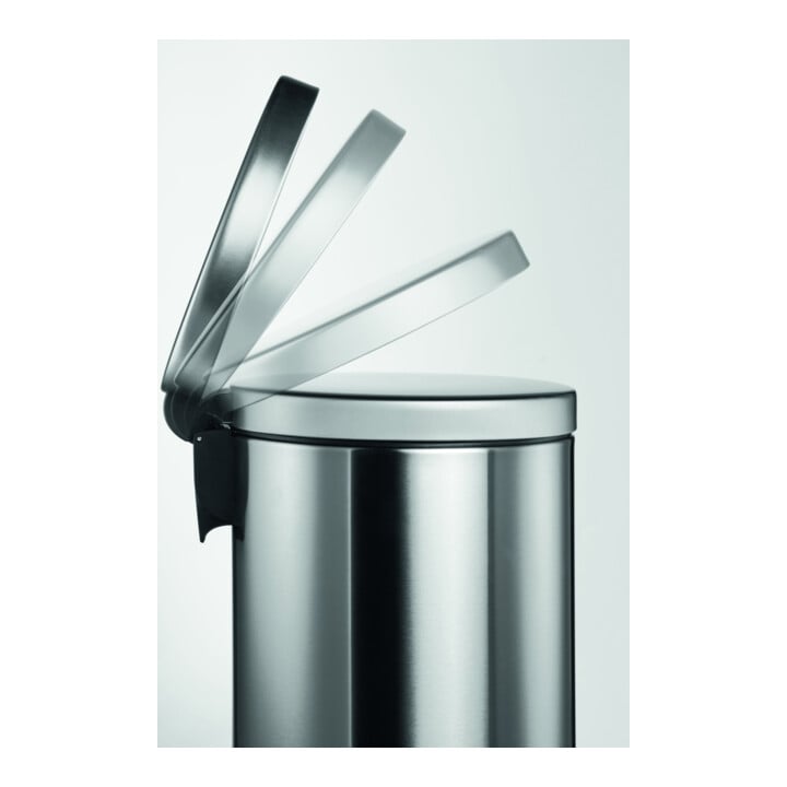 DURABLE Treteimer 30L Edelstahl rund silber