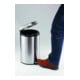 DURABLE Treteimer 30L Edelstahl rund silber