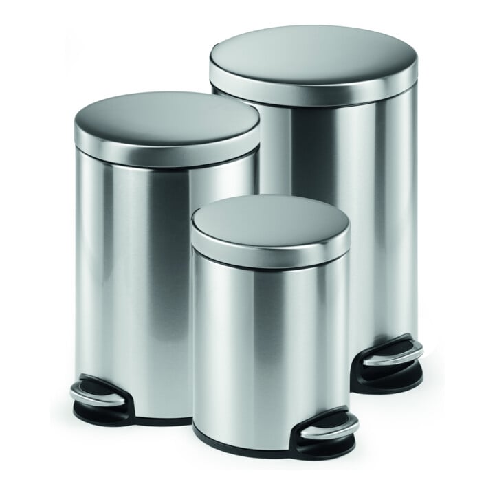 DURABLE Treteimer 5L Metall rund anthrazit