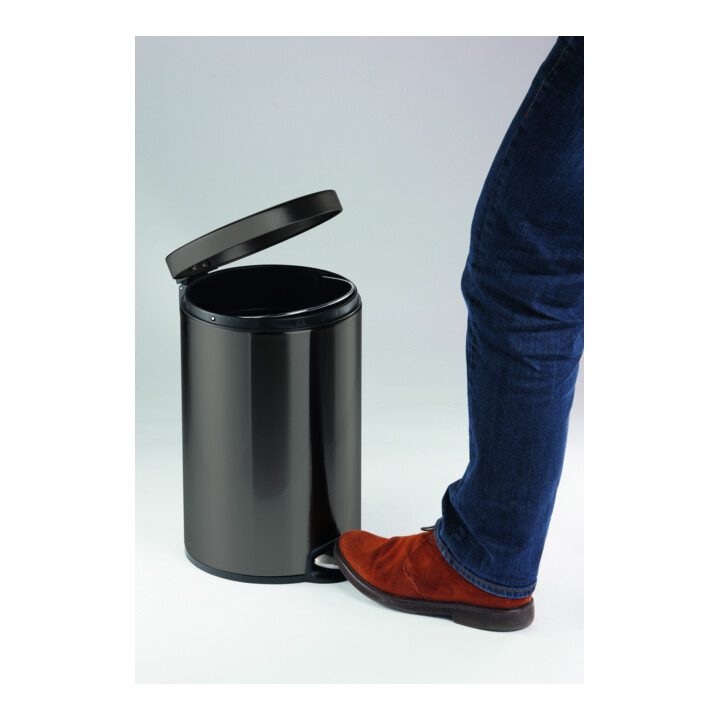 DURABLE Treteimer Metall 12L rund anthrazit